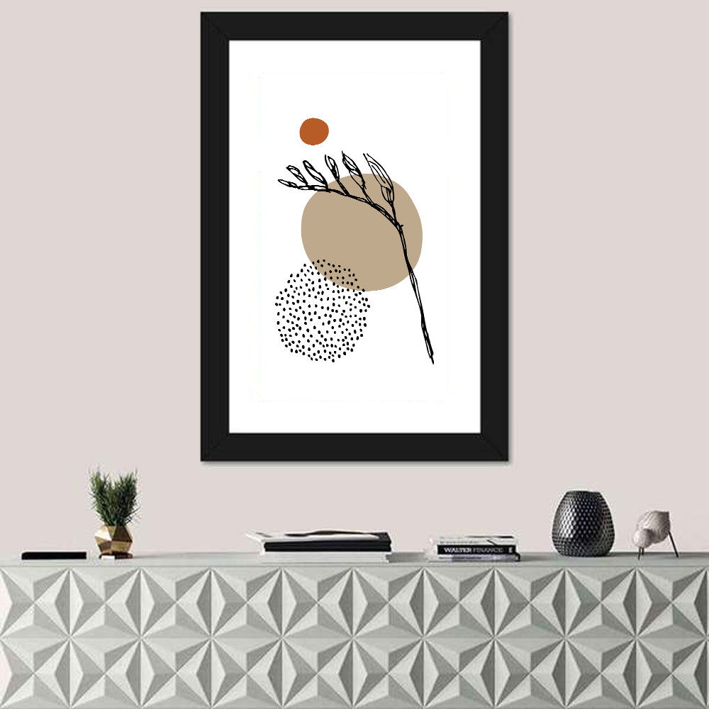 Terracotta Botanical Abstract Wall Art