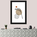 Terracotta Botanical Abstract Wall Art