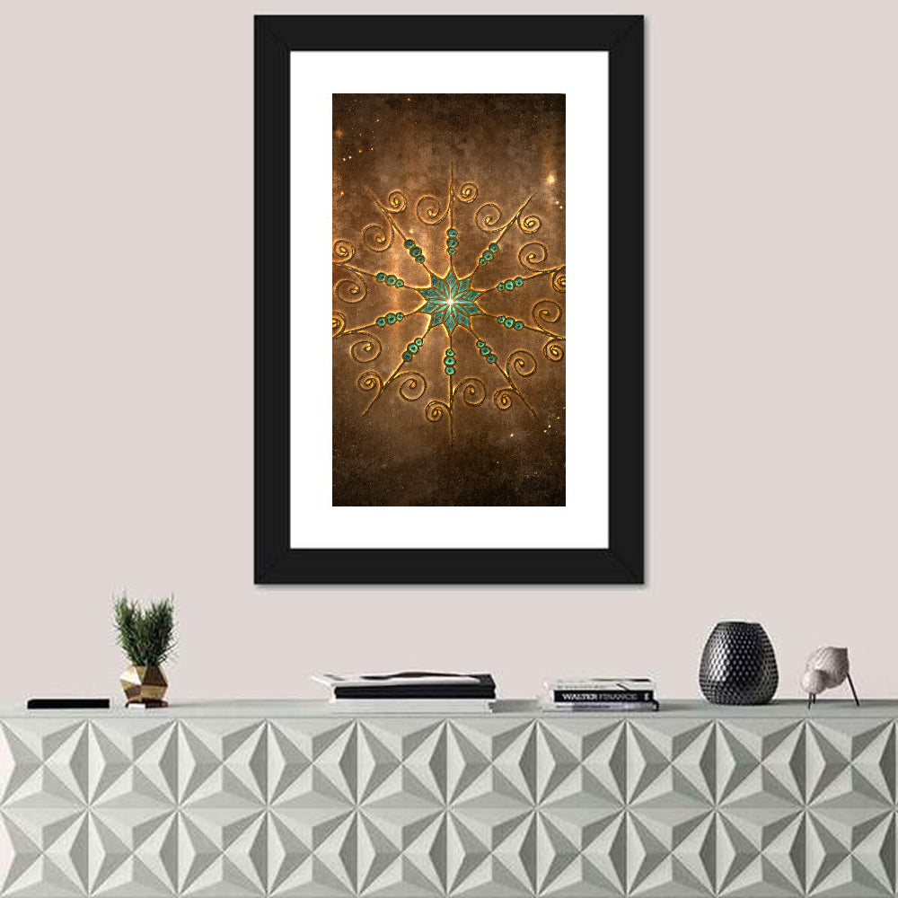 Celestial Twelve-point Mandala Star Wall Art