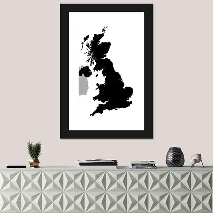 United Kingdom Map Wall Art