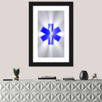 Star of Life with Rod of Asclepius Wall Art