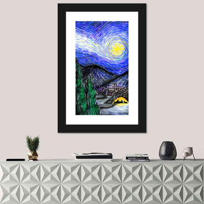 Starry Night Over Bethlehem Wall Art