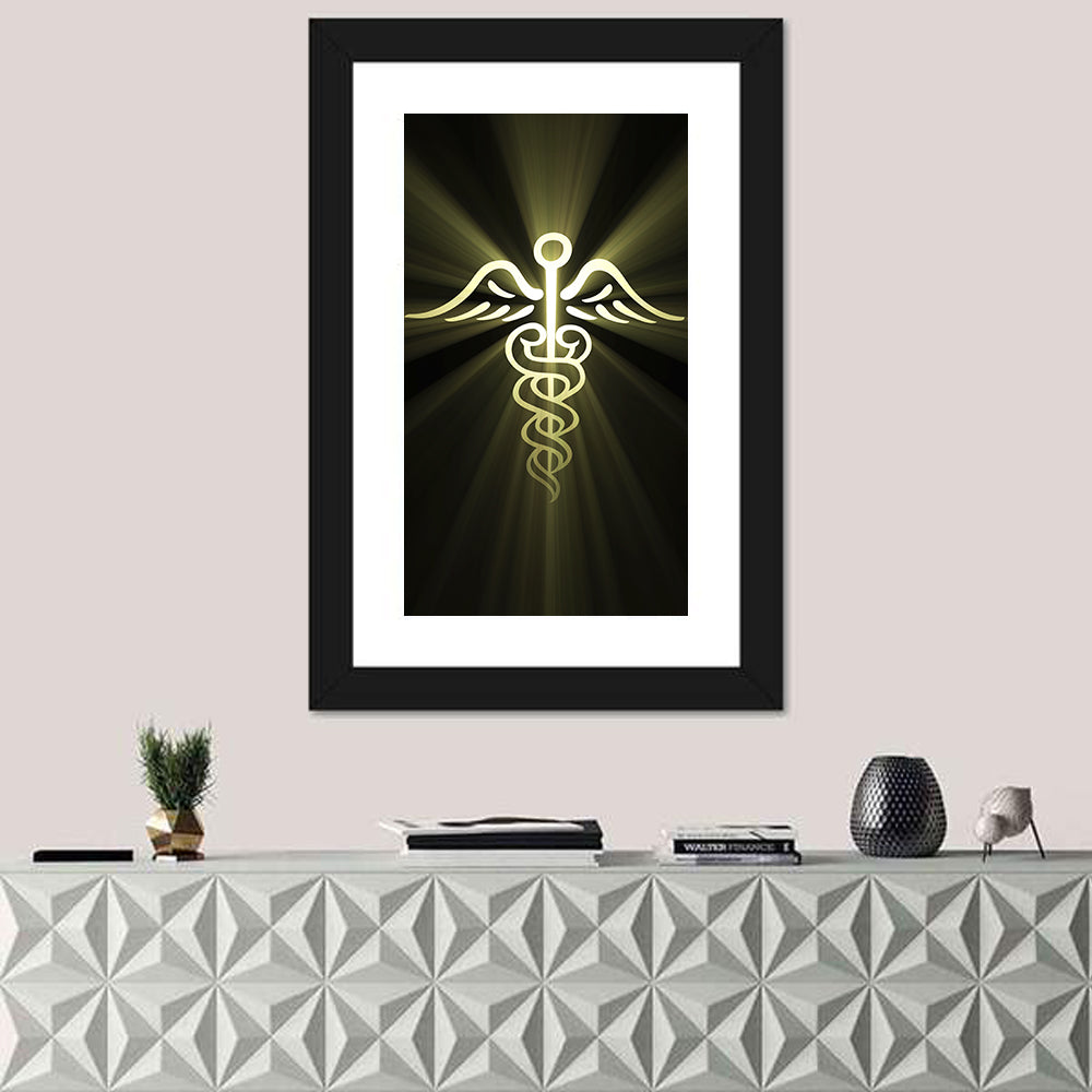 Medical Corps Caduceus Emblem Wall Art