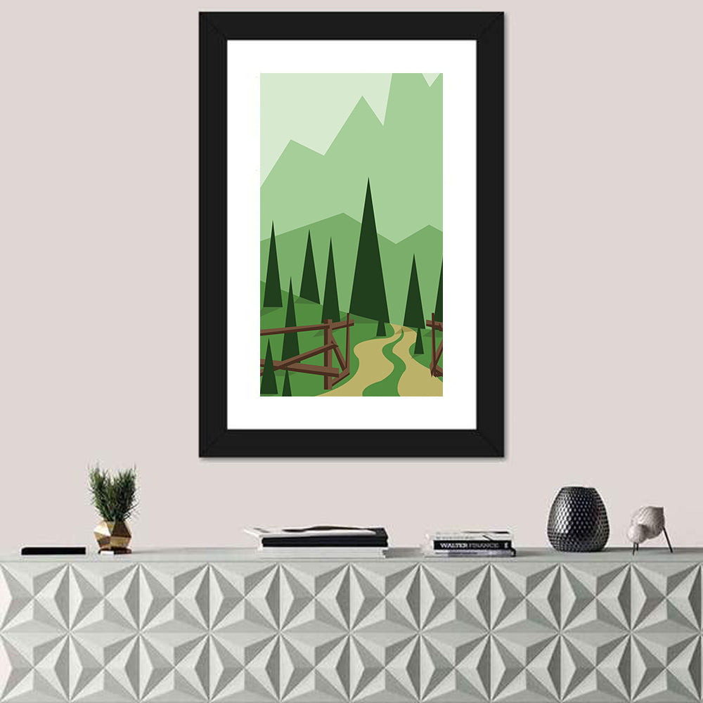 Winding Forest Path Wall Art