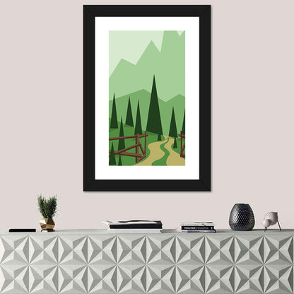 Winding Forest Path Wall Art