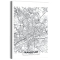 Frankfurt City Map Wall Art