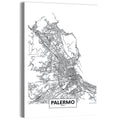 Palermo Minimalist City Map Wall Art