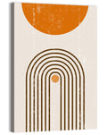 Burning Sun Concentric Arches Wall Art