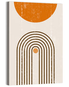 Burning Sun Concentric Arches Wall Art