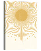 Textured Sunburst Abstract Wall Art