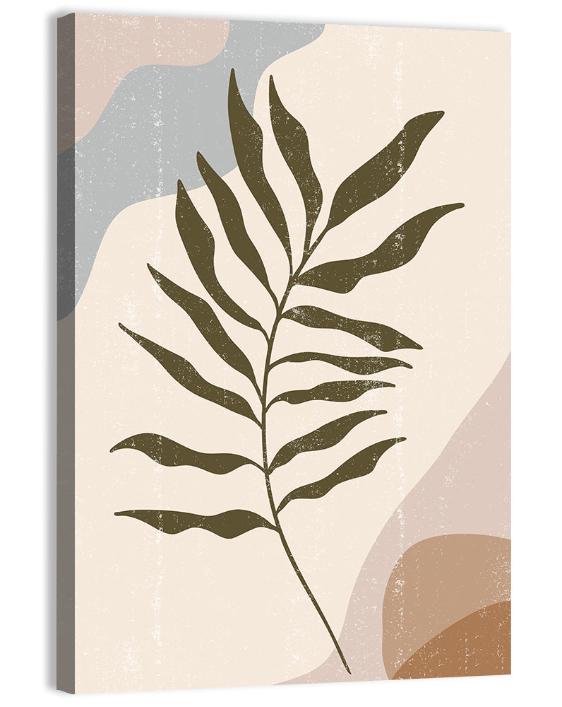 Minimalist Fern Leaf Study Wall Art