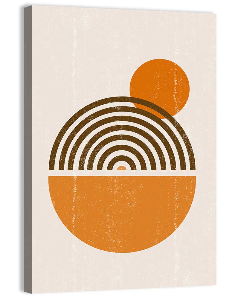Semicircle Sunrise Study Wall Art, canvas print, portrait