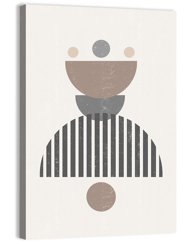 Stacked Sun and Moon Minimalist Wall Art