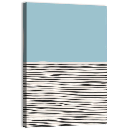 Blue Horizon Minimalist V Wall Art