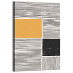 Beige and Yellow Grid Study Wall Art