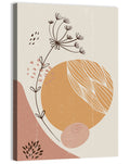 Terracotta Wildflower Abstract Wall Art