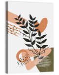 Olive Botanical Leaves Abstract Wall Art