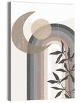 Crescent Moon Rainbow Abstract Wall Art