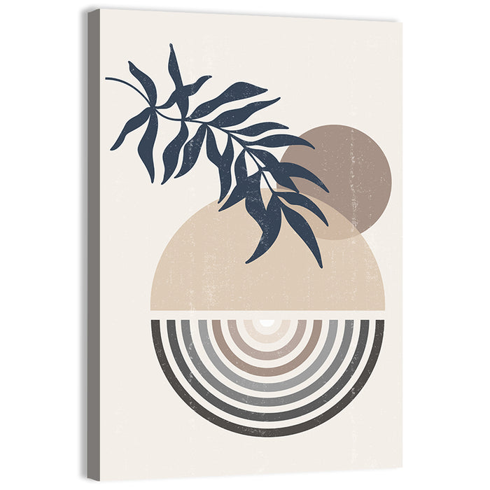 Spheres and Leaves Wall Art as a canvas print