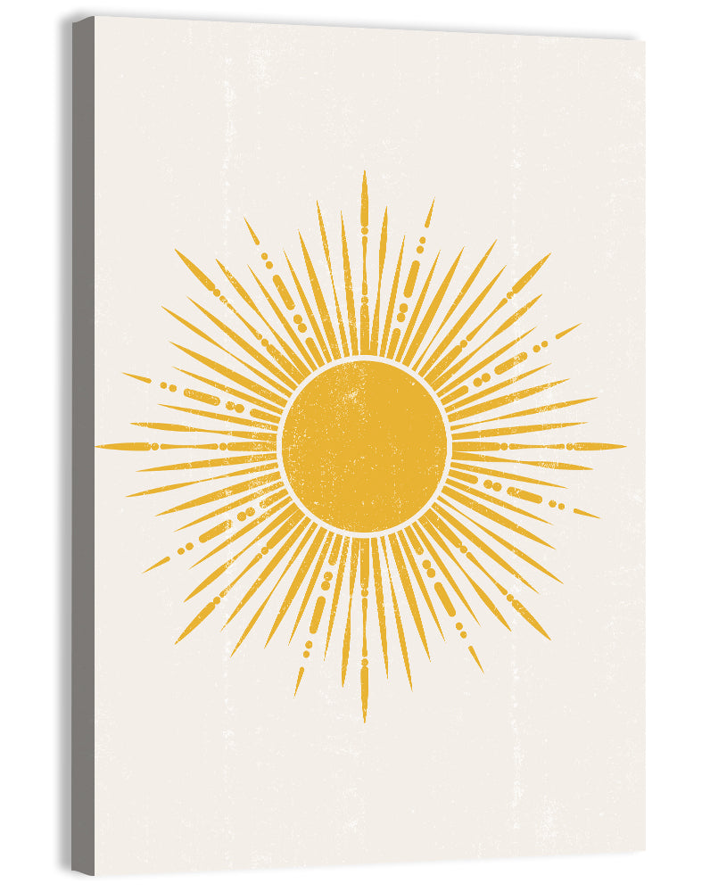 Golden Boho Sunburst Wall Art
