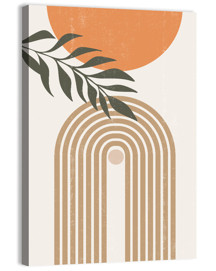 Sun Boho Paths Wall Art as a canvas print