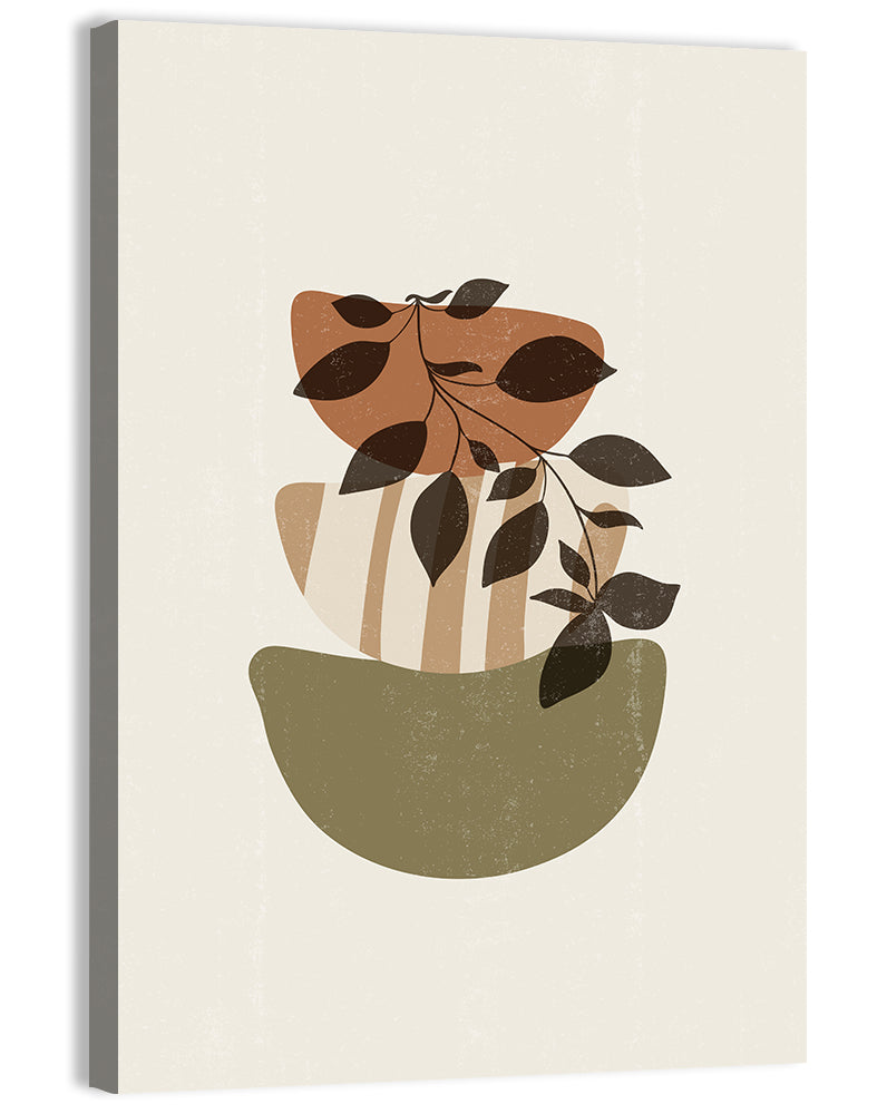 Falling Leaves Branch Minimalist Wall Art