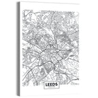 Leeds Street Map Wall Art