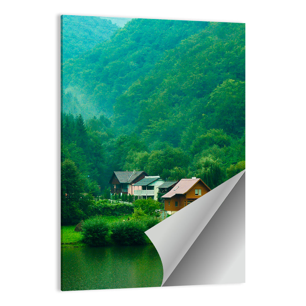 Mist Over Lake Tarnita Wall Art