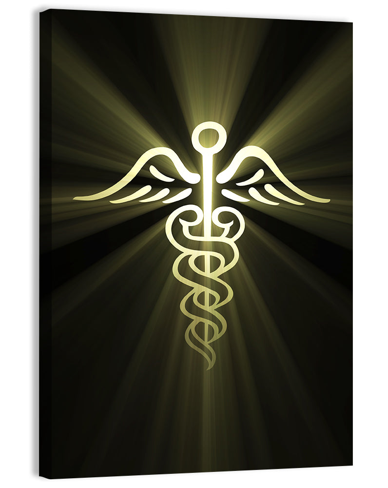 Medical Corps Caduceus Emblem Wall Art