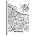 Amsterdam Canal Map Wall Art