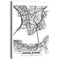 Hong Kong Aerial Map Wall Art