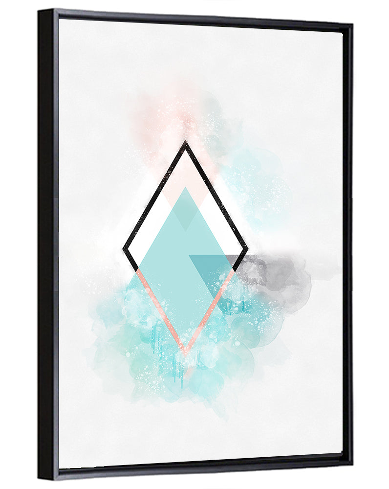 Scandinavian Diamond Geometry Wall Art