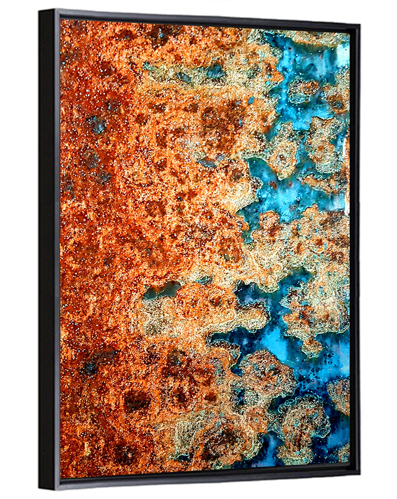 Rust Steel Abstract Pattern Wall Art