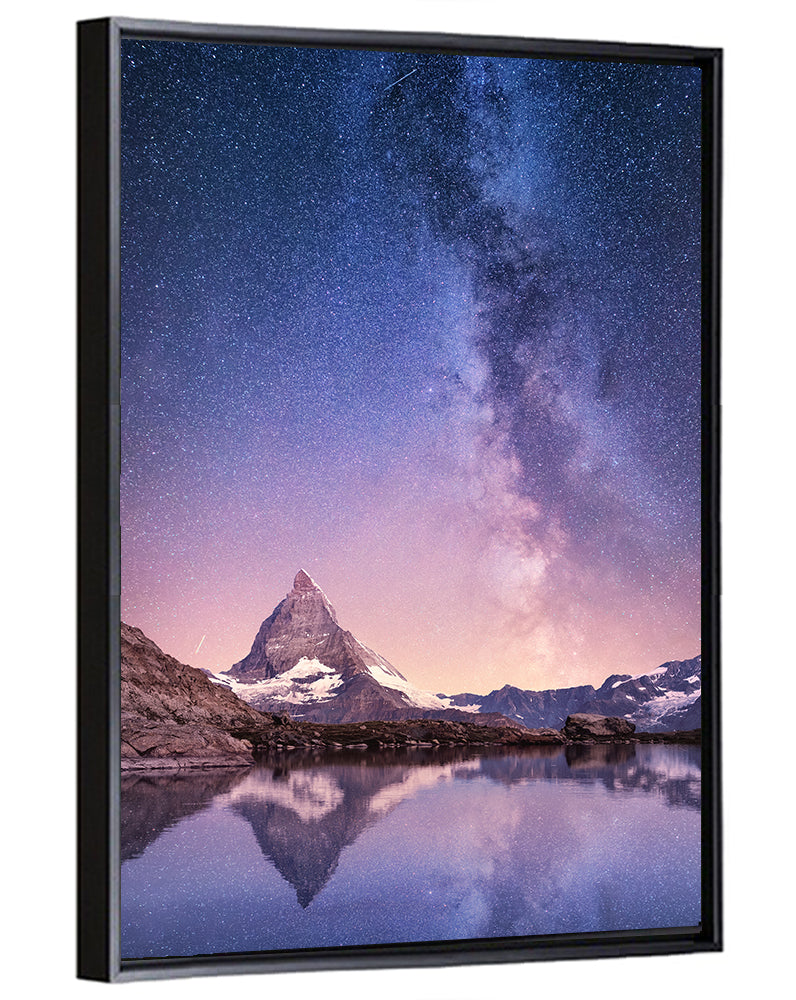 Matterhorn Starry Reflection Wall Art