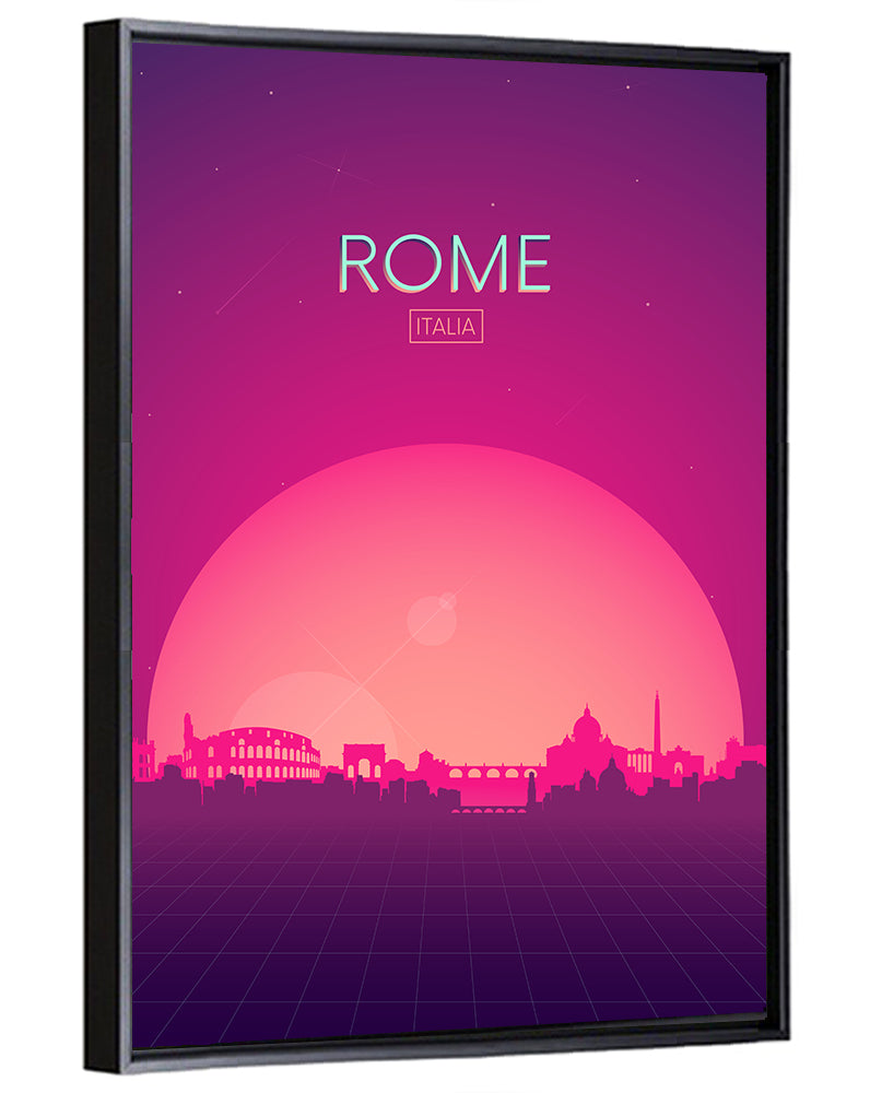 Rome Colosseum Skyline Wall Art