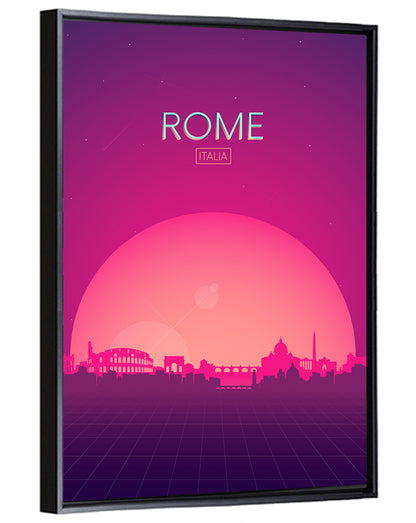Rome Colosseum Skyline Wall Art