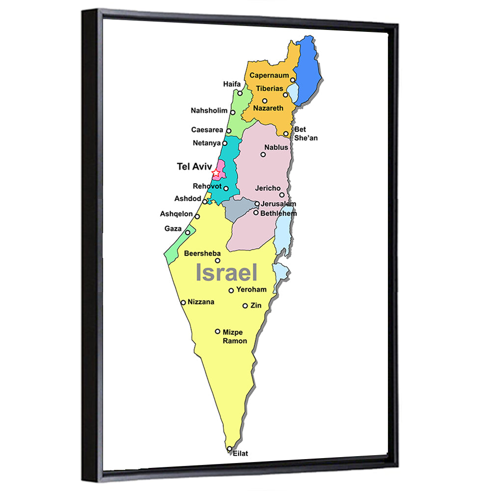 Minimalist Israel Map Wall Art