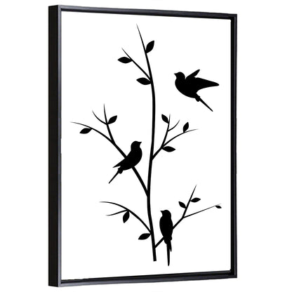 Birds on Branches Wall Art