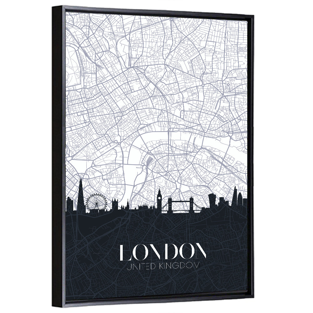 London City Map Wall Art