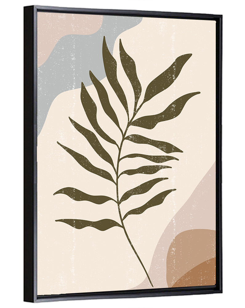 Minimalist Fern Leaf Study Wall Art