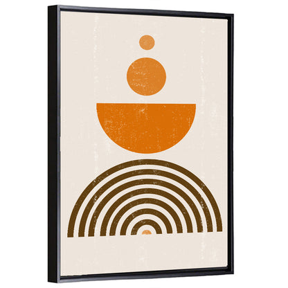 Orange Sun Minimalist I Wall Art