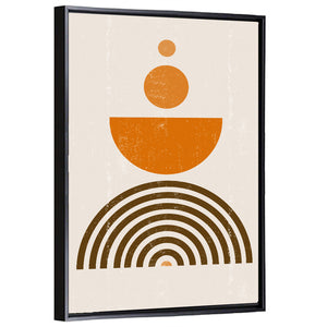 Orange Sun Minimalist I Wall Art