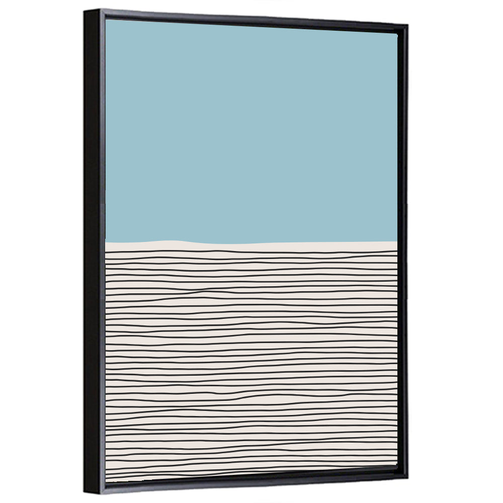 Blue Horizon Minimalist V Wall Art