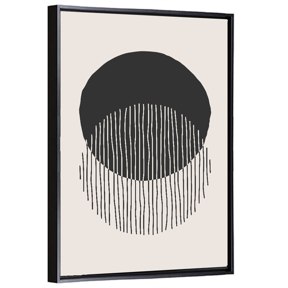 Moon Eclipse Minimalist Wall Art
