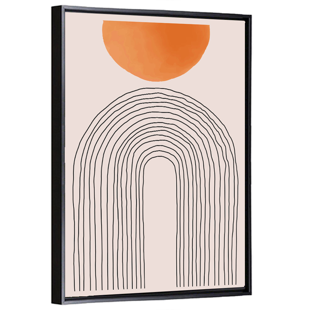 Geometric Sunset Arch Wall Art