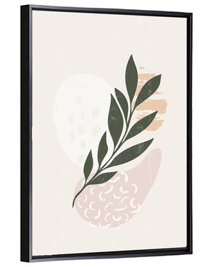 Boho Leaves Minimalist Wall Art