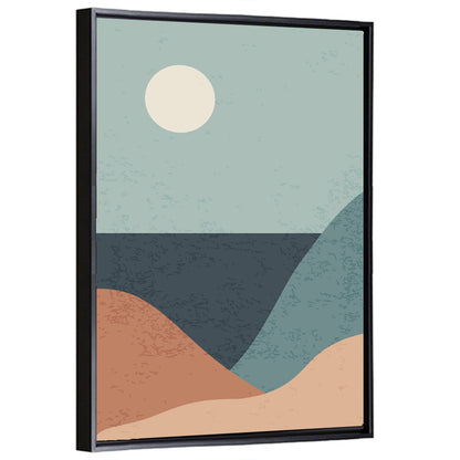 Moonlit Coastal Dunes Wall Art