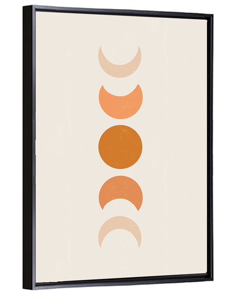 Moon Phases Minimalist Wall Art