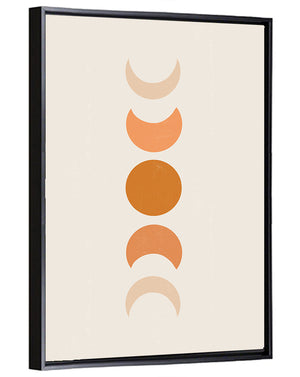 Moon Phases Minimalist Wall Art