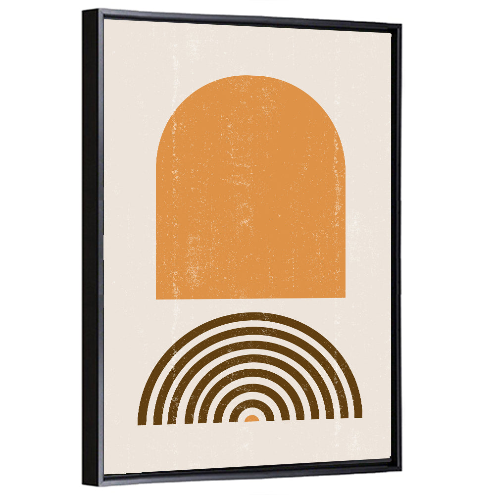 Burnt Sunrise Arch Study Wall Art
